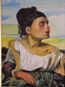 Voir le détail de cette oeuvre: orpheline au cimetière 